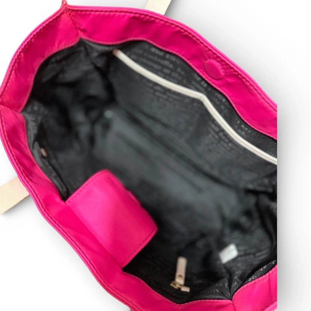 🚨SOLD🚨Kate Spade Berry Street Elise nylon tote in zinnia pink. - Picture 2 of 12